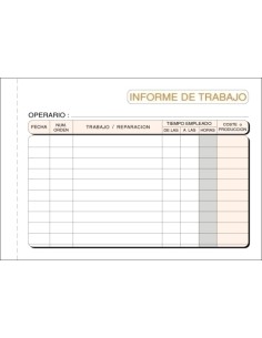 TALONARIO INFORME TRABAJO 8º APAIS.COPIA T-137 - 1 unidad